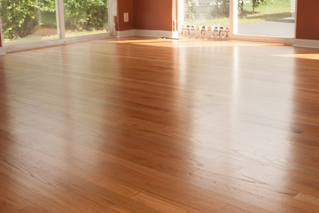 Restored hardwood floors in a 1935 Columbus home